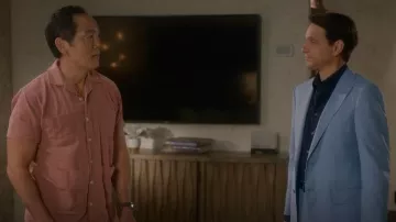 Corridor Super Slub Dusty Rose Shirt worn by Chozen (Yuji Okumoto) as seen in Cobra Kai (S05E04)