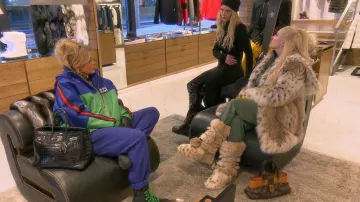 Gucci Tiger Cotton Jogging Pant usado por Diana Jenkins como se ve en The Real Housewives of Beverly Hills (S12E18)