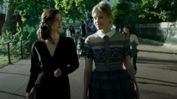 Self Portrait Lil­iana Dress worn by Celeste Pacquet (Katrine De Candole) as seen in Industry (S02E03)