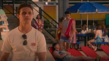 Vans Tyson Peterson Dog T-shirt worn by Robby Keene (Tanner Buchanan) as seen in Cobra Kai (S05E04)