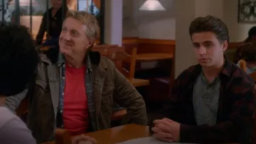 Paige Hooded Scout Jacket worn by Johnny Lawrence (William Zabka) as seen in Cobra Kai (S05E05)