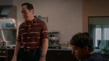 Tasso Elba Regular Fit Shirt worn by Chozen (Yuji Okumoto) as seen in Cobra Kai (S05E05)