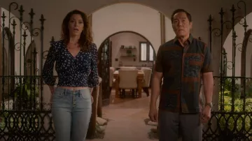 Ted Baker Relaxx Patchwork Shirt worn by Chozen (Yuji Okumoto) as seen in Cobra Kai (S05E05)