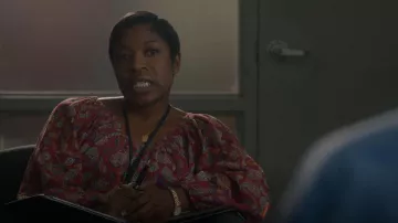 Madewell Etched Coin Necklace Set worn by Mrs. Jenkins (Linda Boston) as seen in Cobra Kai (S05E06)