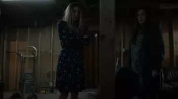 Banana Republic Petite Knit Wrap Dress worn by Allison McRoberts (Annie Murphy) as seen in KEVIN CAN F**K HIMSELF (S02E01)