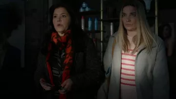 Rails Hunter Metallic Thread Plaid Button-Up Shirt worn by Patty O'Connor (Mary Hollis Inboden) as seen in KEVIN CAN F**K HIMSELF (S02E05)