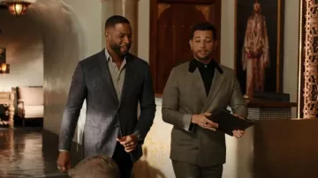 Givenchy U Lock Contrast Collar Slim Fit Jacket worn by Sam Jones (Rafael de la Fuente) as seen in Dynasty (S05E22)