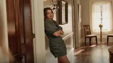 Ganni Jacquard Organza Minidress worn by Kirby Anders (Maddison Brown) as seen in Dynasty (S05E22)