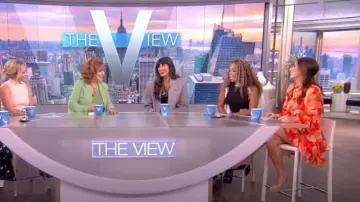 Acler Dunleer Floral-Print Dress worn by Abby Huntsman as seen in The View on September 14,2022