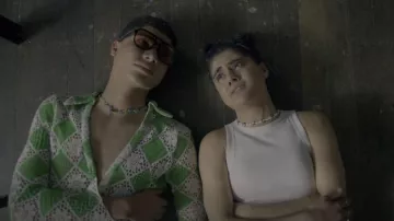 Dolls Kill In One Peace Necklace worn by Amerie Wadia (Ayesha Madon) as seen in Heartbreak High (S01E03)