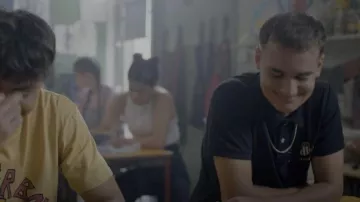 Archive Shield Piqué Polo Shirt worn by Ca$h (Will McDonald) as seen in Heartbreak High (S01E03)