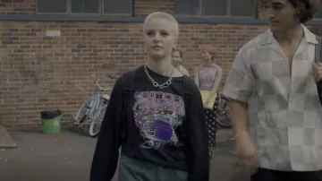 Bitch Diesel Thunderbutt / Black Long Sleeve worn by Harper McLean (Asher Yasbincek) as seen in Heartbreak High (S01E04)