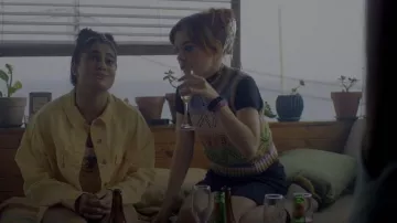 Vera Natura Crochet Knit Sweater Vest worn by Quinni Gallagher-Jones (Chloé Hayden) as seen in Heartbreak High (S01E04)