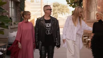 Marmo plus grande Mme Ross Crêpe à franges Kaftan porté par Nicole Richie comme on le voit dans Making the Cut (S03E07)