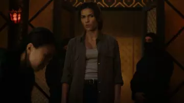 Splendid 1x1 Tank Top worn by Lexi Vaziri (Sofia Pernas) as seen in Blood & Treasure (S02E11)