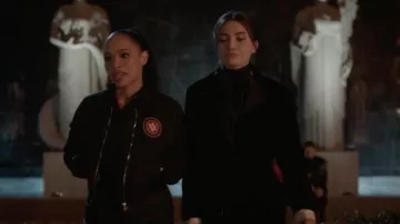 Bomber Jacket worn by Rose Hathaway (Sisi Stringer) as seen in Vampire Academy TV show outfits (Season 1 Episode 3)