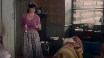 Alpine Cardigan in Rose worn by Louisa Glasson (Caroline Catz) as seen in Doc Martin (S10E02)