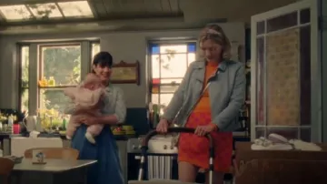 & Other Stories Crocheted Mini Skirt worn by Jennifer Cardew (Annabelle Apsion) as seen in Doc Martin (S10E02)