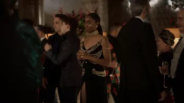 Chanel 1992 Runway Collection worn by Tatiana Vogel (Anita-Joy Uwajeh) as seen in Vampire Academy (S01E01)