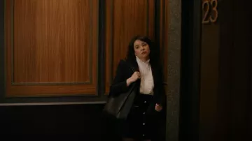 CeCe Puff Shoulder Ponte Blazer worn by Marissa Gold (Sarah Steele) as seen in The Good Fight (S06E01)
