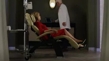 Oscar de la Renta Bell Sleeve Pencil Dress worn by Diane Lockhart (Christine Baranski) as seen in The Good Fight (S06E02)