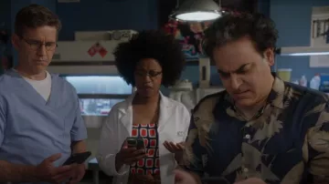 Allsaints Blue Wader Ss Shirt worn by Ernie Malik as seen in NCIS (S20E01)