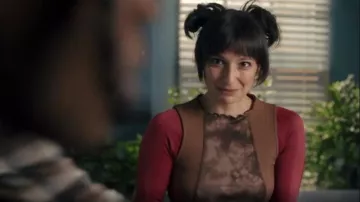 Asos Design Tank Top In Cut About Tie Dye With Ex­posed Seams worn by Musa (Elisha Applebaum) as seen in Fate: The Winx Saga (S02E03)