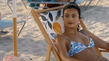 Pearl Gold Heart Drop Earrings worn by Drea (Camila Mendes) in Do Revenge