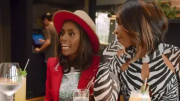 T-shirt en coton brodé Kenzo Tiger porté par Contessa Metcalfe vu dans Married to Medicine (S09E11)