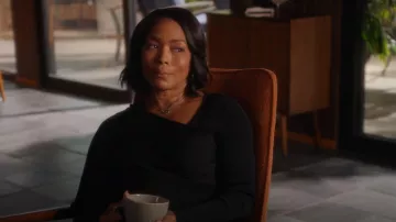 Jason Wu Ribbed Asymmetric Neck Sweater worn by Athena Grant (Angela Bassett) as seen in 9-1-1 (S06E01)