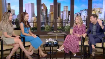Jonathan Simkhai Gianina Vegan Leather Rib Knit Mini Robe portée par Rachel Recchia vue en DIRECT avec Kelly et Ryan le 21 septembre 2022