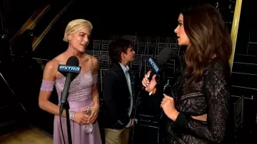 For Love and Lemons Emerie Cutout Dress worn by Jennifer Lahmers as seen in Extra on September 21,2022