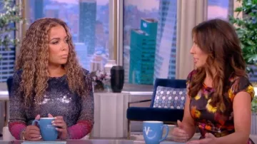 Jason Wu Printed Cap Sleeve Dress worn by Alyssa Farah as seen in The View on September 21,2022