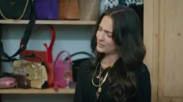 Bracha Initial Necklace worn by Victoria Zito as seen in Real Girlfriends in Paris (S01E01)