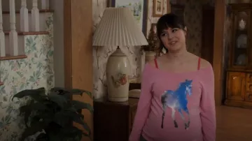 Forever 21 Starlight Horse PJ Pullover worn by Erica Goldberg (Hayley Orrantia) as seen in The Goldbergs (S10E01)