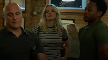 Frame 70s Stripe Tee worn by Sylvie Brett (Kara Killmer) as seen in Chicago Fire (S11E01)