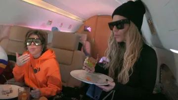 Celine 60mm Flat Top Sunglasses worn by Dorit Kemsley as seen in The Real Housewives of Beverly Hills (S12E19)