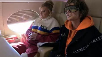 Chaqueta Gucci Multicolor Original Gucci Jersey usado por Diana Jenkins como se ve en The Real Housewives of Beverly Hills (S12E19)