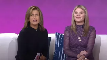 Cinq à Sept Marlene Vestido usado por Jenna Bush Hager como se ve en Today with Hoda & Jenna el 22 de septiembre de 2022