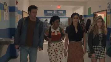 Dangerfield Strawberry Drill Pants worn by Beth Chapel (Anjelika Washington) as seen in DC's Stargirl (S03E04)