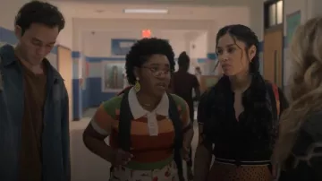 Sugar Thrillz Free Spirit Polo Tee worn by Beth Chapel (Anjelika Washington) as seen in DC's Stargirl (S03E04)