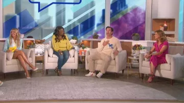 Reiss Mason Dress worn by Natalie Morales as seen in The Talk on September 22,2022