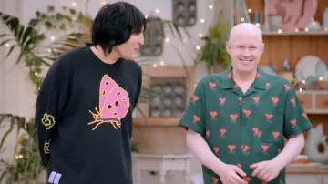 Ymc Mal­ick Shirt Green worn by Matt Lucas as seen in The Great British Bake Off (S13E01)