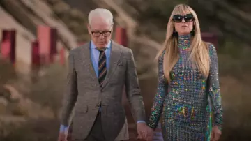 Dolce & Gabbana Iridescent-Sequin Mini Robe portée par Heidi Klum comme on le voit dans Making the Cut (S03E05)