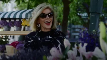 Akris Long-Sleeve Marble Coat Gown worn by Diane Lockhart (Christine Baranski) as seen in The Good Fight (S06E03)