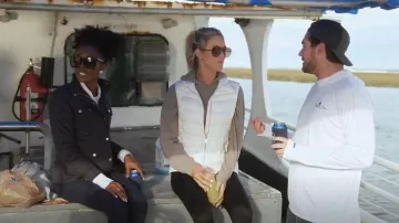 J Crew Black Quilted Field Jacket worn by Venita Aspen as seen in Southern Charm (S08E14)