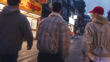 The Supreme x Burberry down jacket worn by Arón Piper in ARON's London Calling (Official Calling) music video