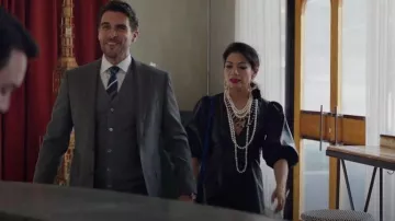 Ganni Leather Mini Dress worn by Nikki Ramos (Ginger Gonzaga) as seen in She-Hulk: Attorney at Law (S01E05)