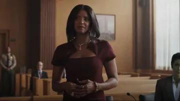 Robe Myrtha Roland Mouret portée par Mallory Book (Renée Elise Goldsberry) vue dans She-Hulk: Attorney at Law (S01E05)