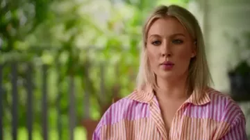 Chloe Cotton Stripe Shirt usada por Belinda como se ve en The Farmer Wants a Wife (S12E06)